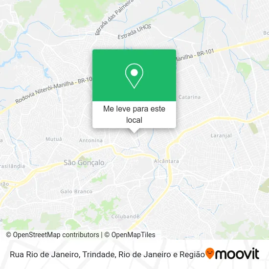 Rua Rio de Janeiro, Trindade mapa