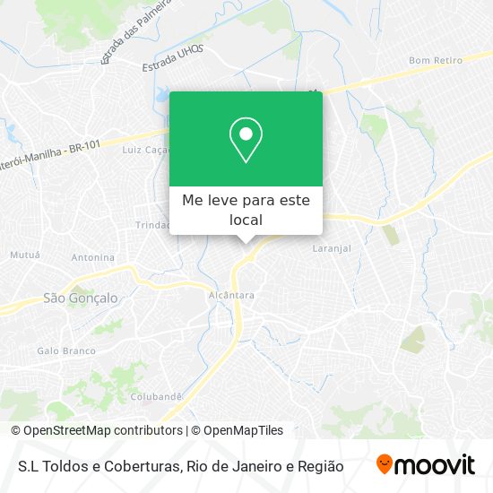S.L Toldos e Coberturas mapa