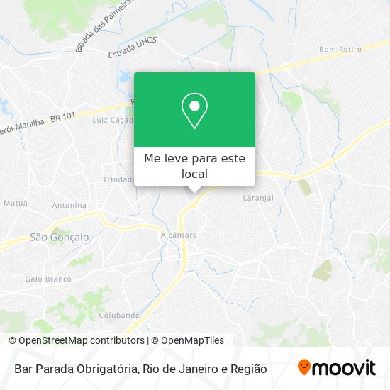 Bar Parada Obrigatória mapa