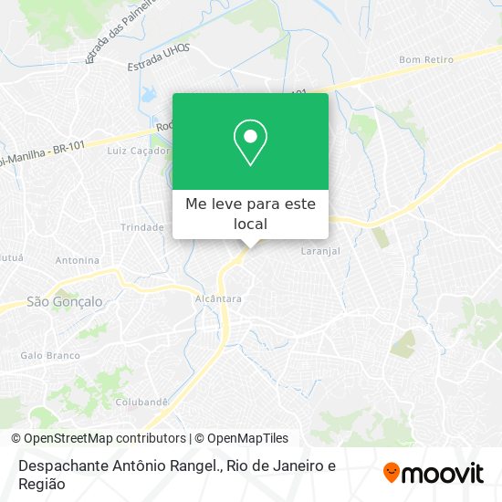 Despachante Antônio Rangel. mapa