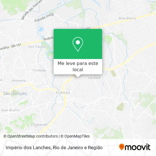 Império dos Lanches mapa