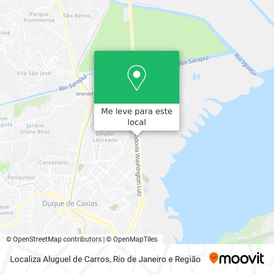 Localiza Aluguel de Carros mapa