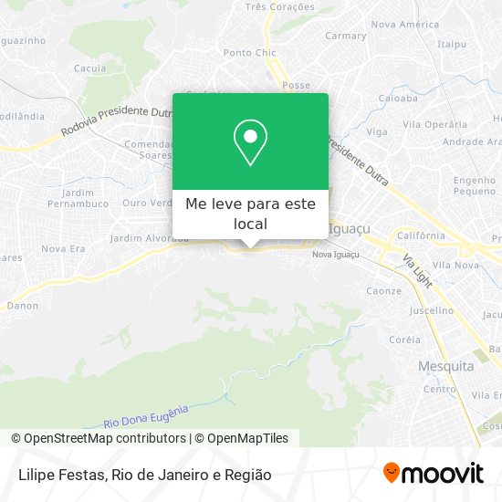 Lilipe Festas mapa
