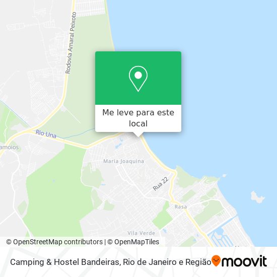 Camping & Hostel Bandeiras mapa