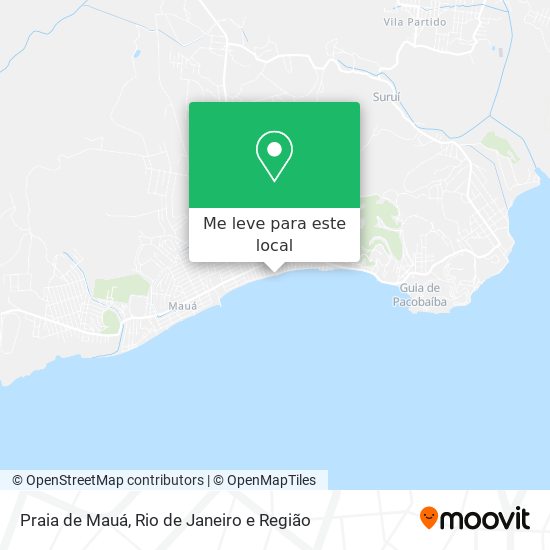 Praia de Mauá mapa