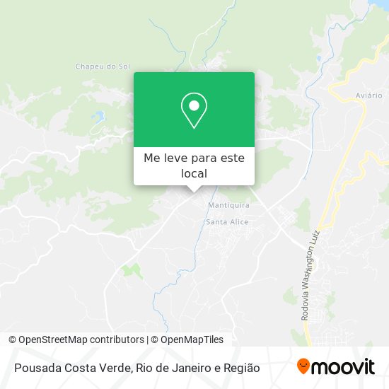 Pousada Costa Verde mapa