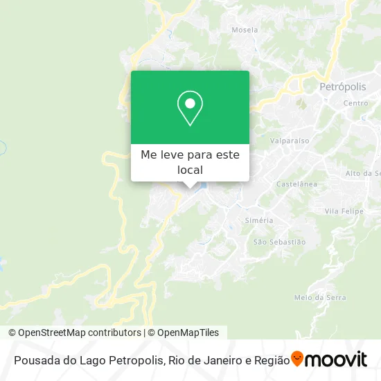Pousada do Lago Petropolis mapa