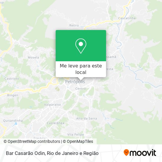 Bar Casarão Odin mapa
