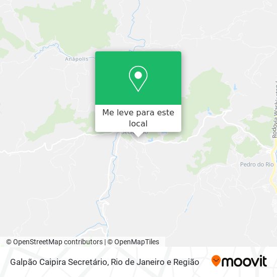 Galpão Caipira Secretário mapa