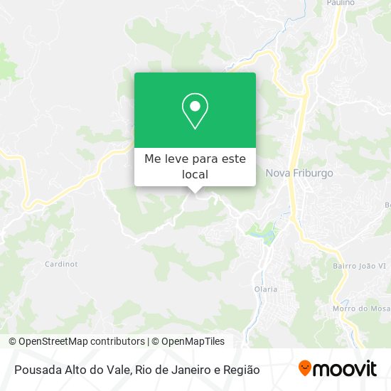 Pousada Alto do Vale mapa