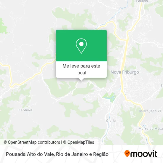 Pousada Alto do Vale mapa