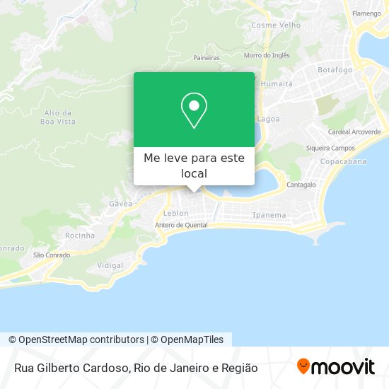 Rua Gilberto Cardoso mapa