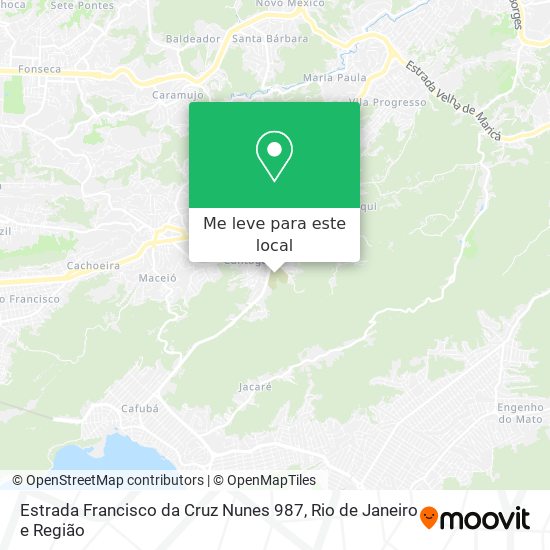 Estrada Francisco da Cruz Nunes 987 mapa