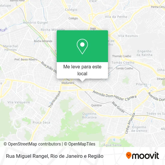 Rua Miguel Rangel mapa