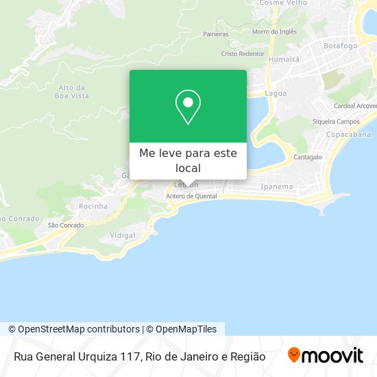 Rua General Urquiza 117 mapa