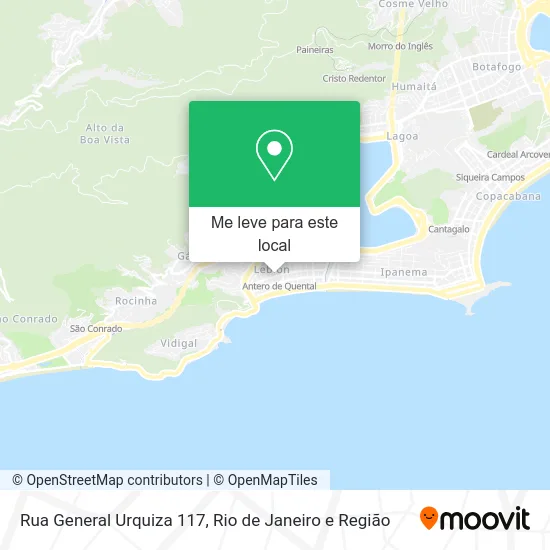 Rua General Urquiza 117 mapa