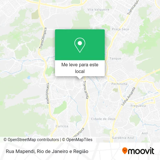 Rua Mapendi mapa