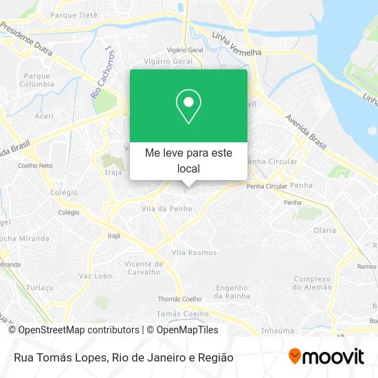 Rua Tomás Lopes mapa