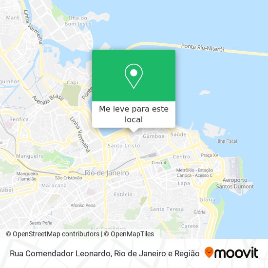 Rua Comendador Leonardo mapa