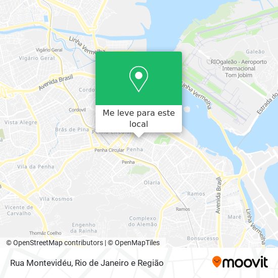 Rua Montevidéu mapa