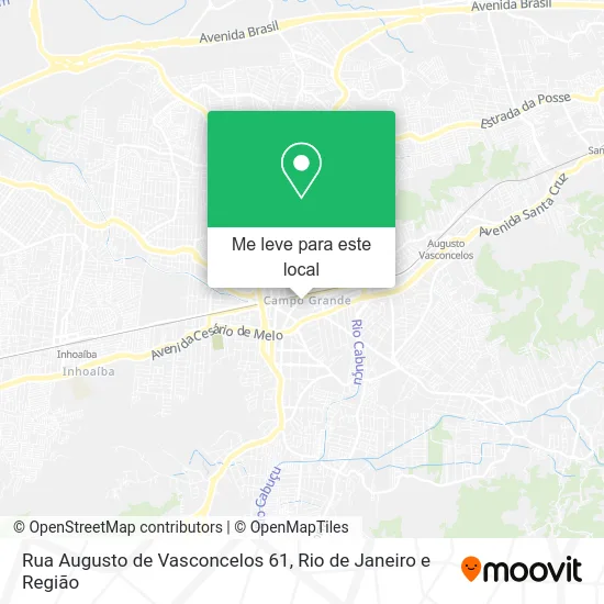 Rua Augusto de Vasconcelos 61 mapa