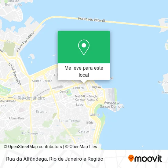 Rua da Alfândega mapa