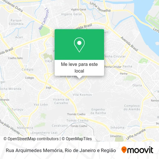 Rua Arquimedes Memória mapa