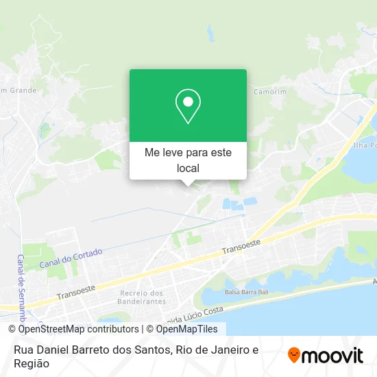 Rua Daniel Barreto dos Santos mapa