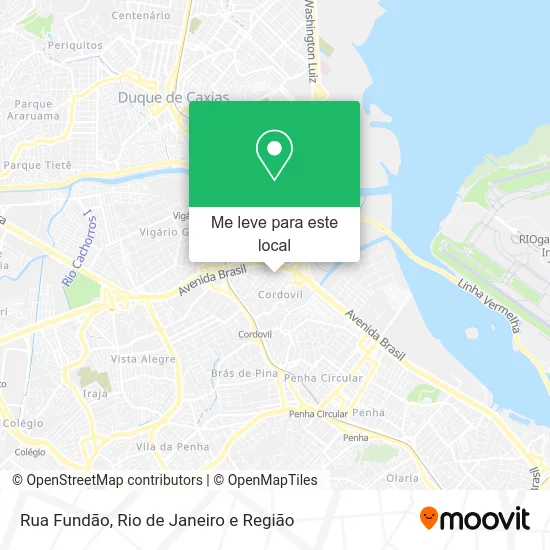 Rua Fundão mapa