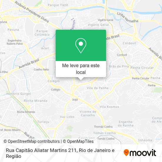 Rua Capitão Aliatar Martins 211 mapa