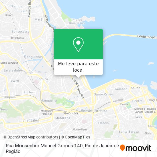 Rua Monsenhor Manuel Gomes 140 mapa