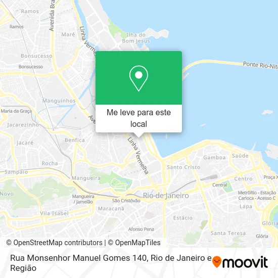 Rua Monsenhor Manuel Gomes 140 mapa