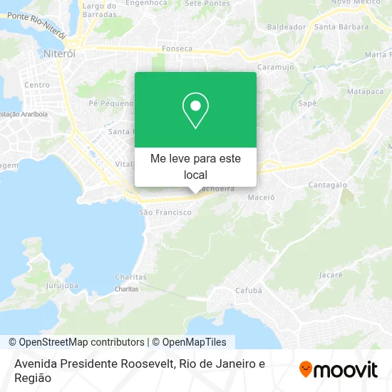 Avenida Presidente Roosevelt mapa