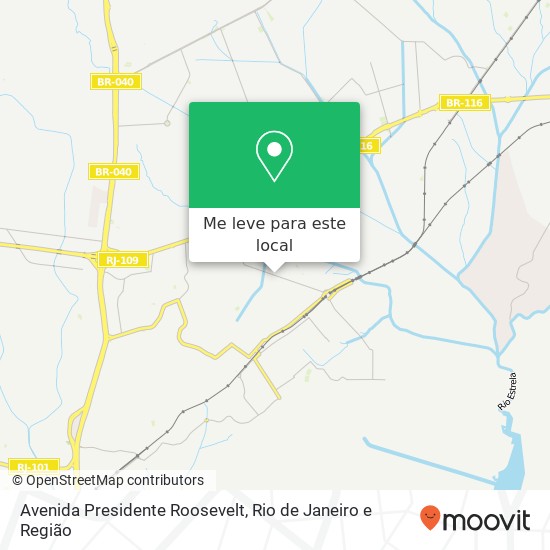 Avenida Presidente Roosevelt mapa