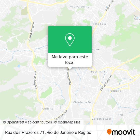 Rua dos Prazeres 71 mapa