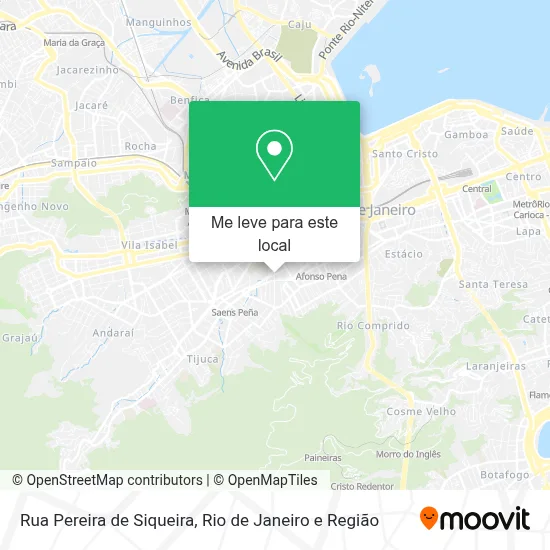 Rua Pereira de Siqueira mapa