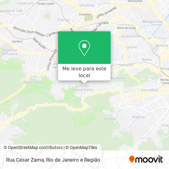 Rua César Zama mapa