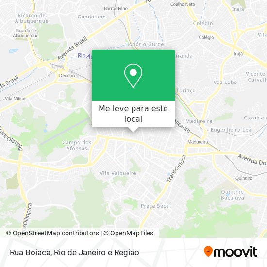 Rua Boiacá mapa
