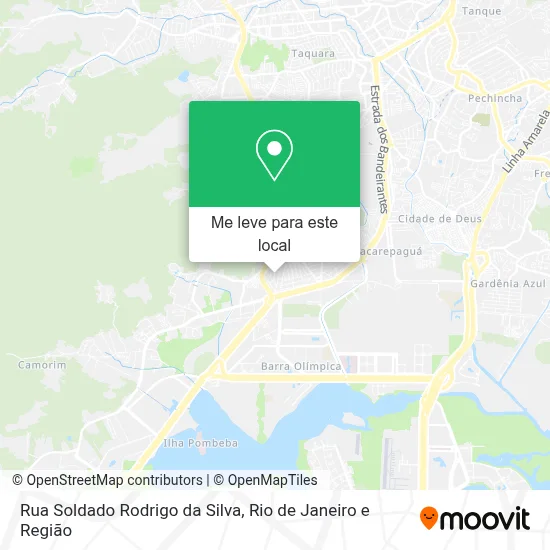 Rua Soldado Rodrigo da Silva mapa