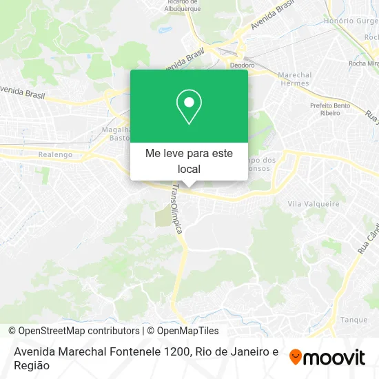 Avenida Marechal Fontenele 1200 mapa