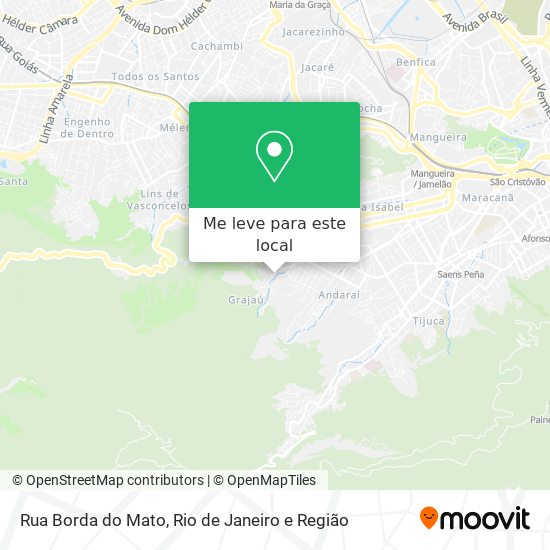 Rua Borda do Mato mapa