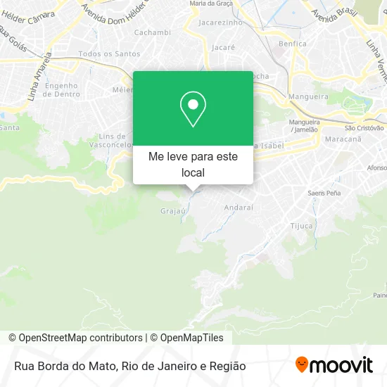Rua Borda do Mato mapa