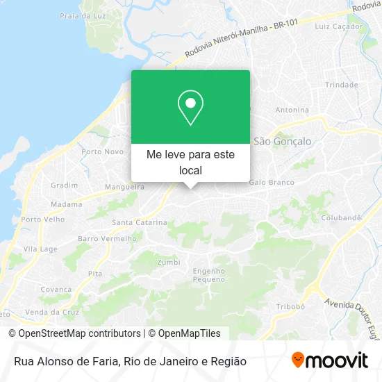 Rua Alonso de Faria mapa