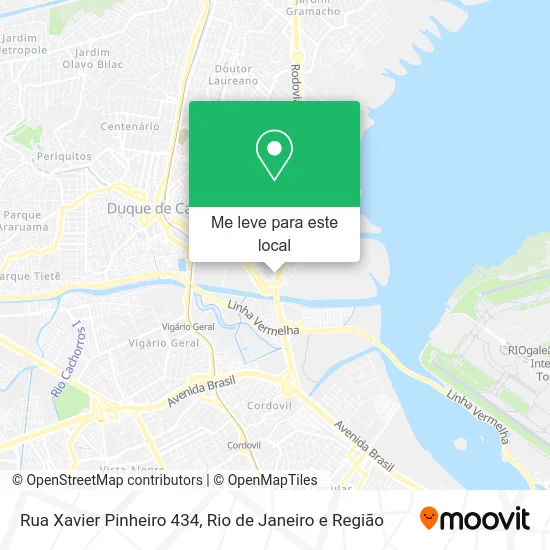 Rua Xavier Pinheiro 434 mapa