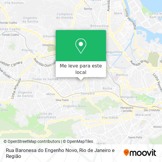 Rua Baronesa do Engenho Novo mapa