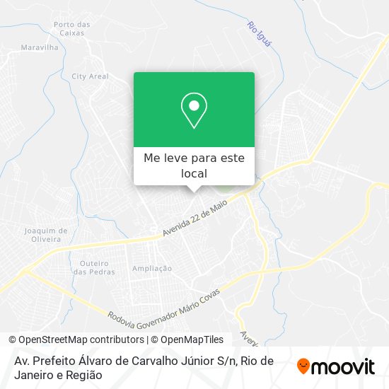 Av. Prefeito Álvaro de Carvalho Júnior S / n mapa