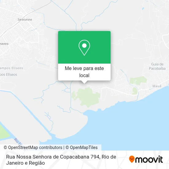 Rua Nossa Senhora de Copacabana 794 mapa