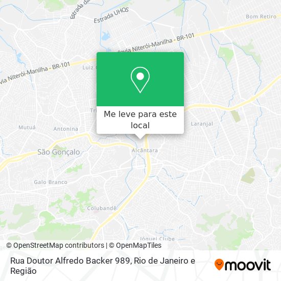 Rua Doutor Alfredo Backer 989 mapa