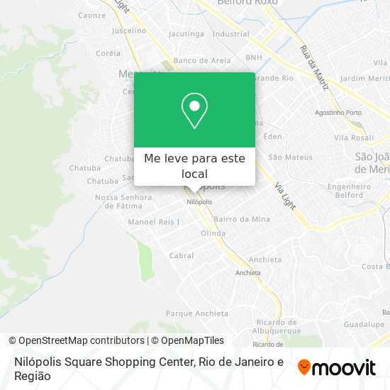 Nilópolis Square Shopping Center mapa