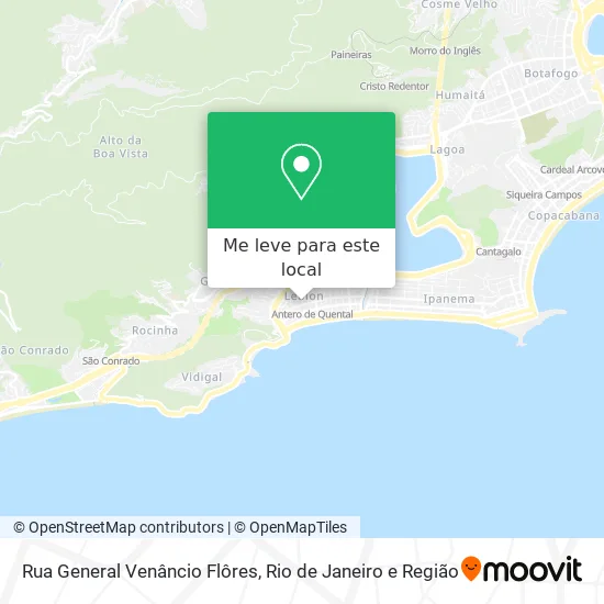 Rua General Venâncio Flôres mapa